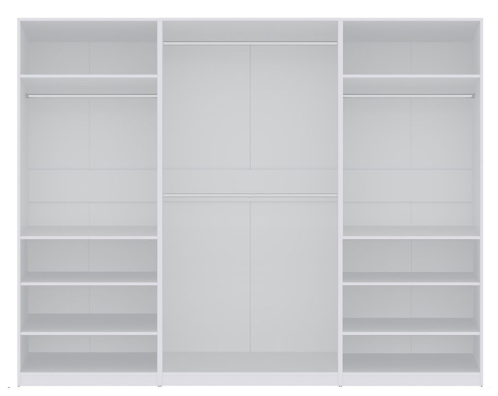 Marmex Möbel Garderobenschrank TRES SET O Weiß Modulschrank Produktbild 