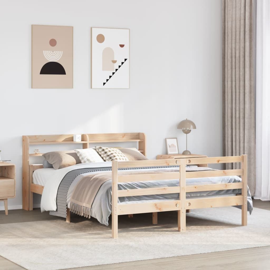Maison Exclusive - Bettgestell mit Kopfteil ohne Matratze 150x200 cm