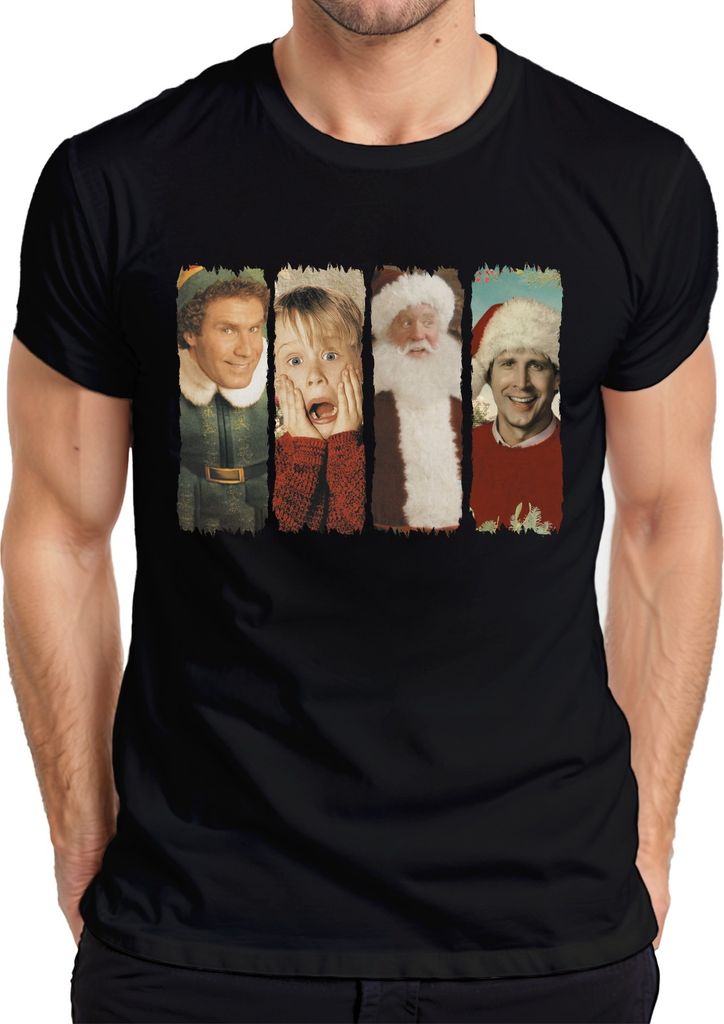 Weihnachtsfilme Vintage Retro Boys of Winter - Weihnachten Xmas Herren T-Shirt, Schwarz, L