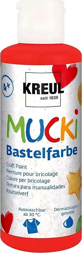 KREUL MUCKI Acrylfarbe rot 80,0 ml Obrázek produktu 