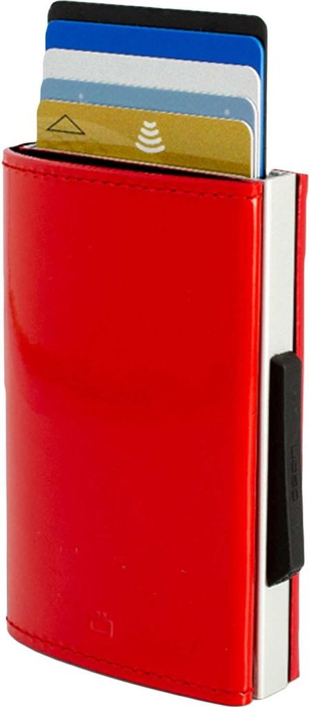 Ögon Cascade Wallet Kartenetui RFID-safe Glossy rot