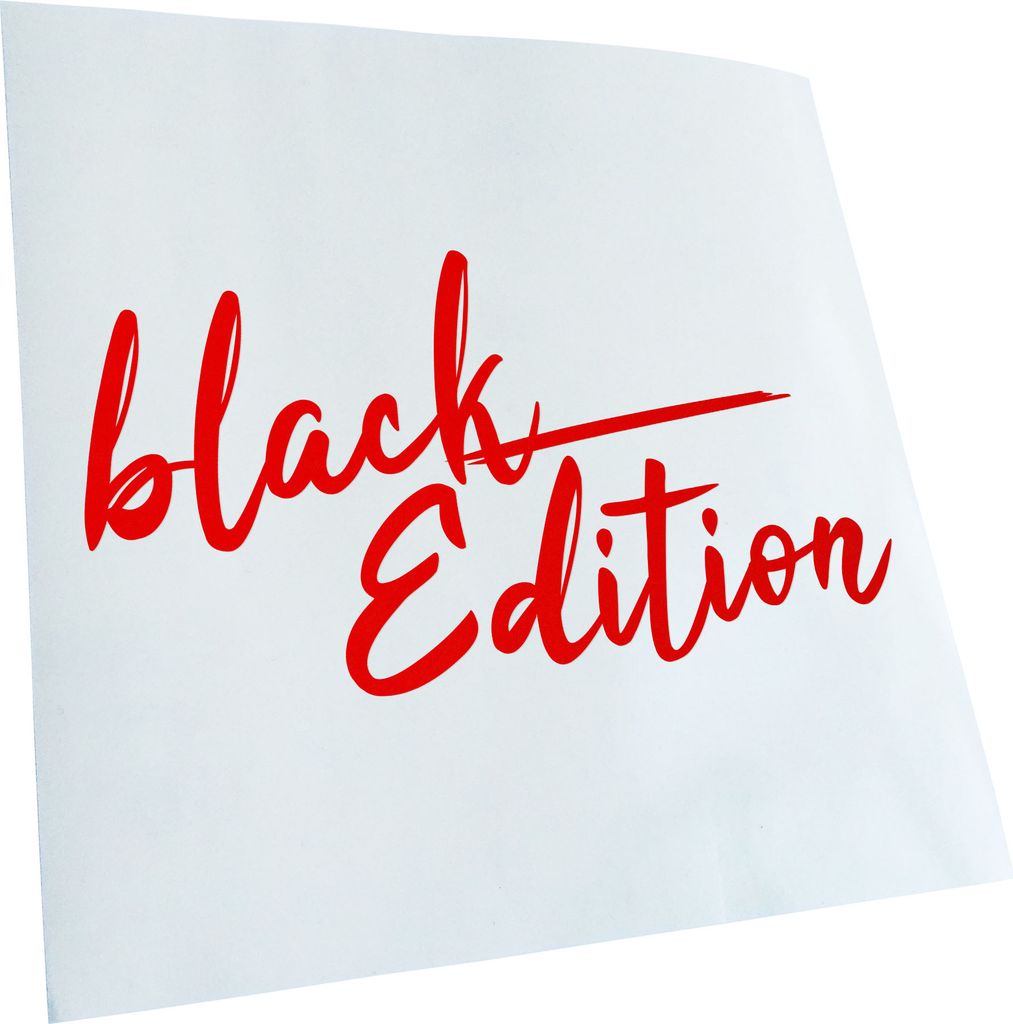 Kiwistar - Autoaufkleber - Black Edition schwarz - Rot - 40x21cm - Aufkleber für Auto, Laptop, Fahrrad, LKW, Motorrad Mehrfarbig JDM Decal Racing