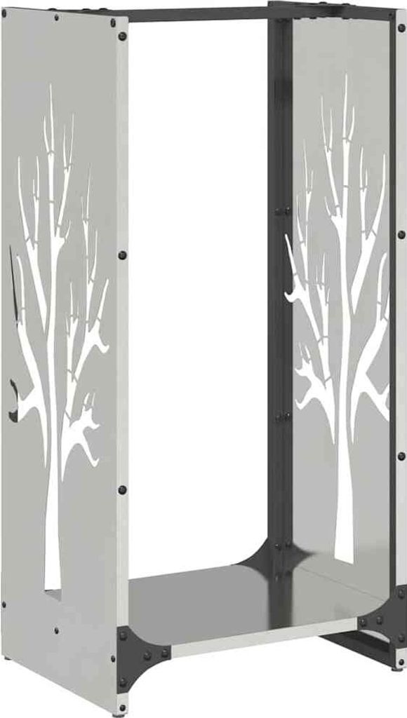 Brennholzregal 40x30x80 cm Edelstahl