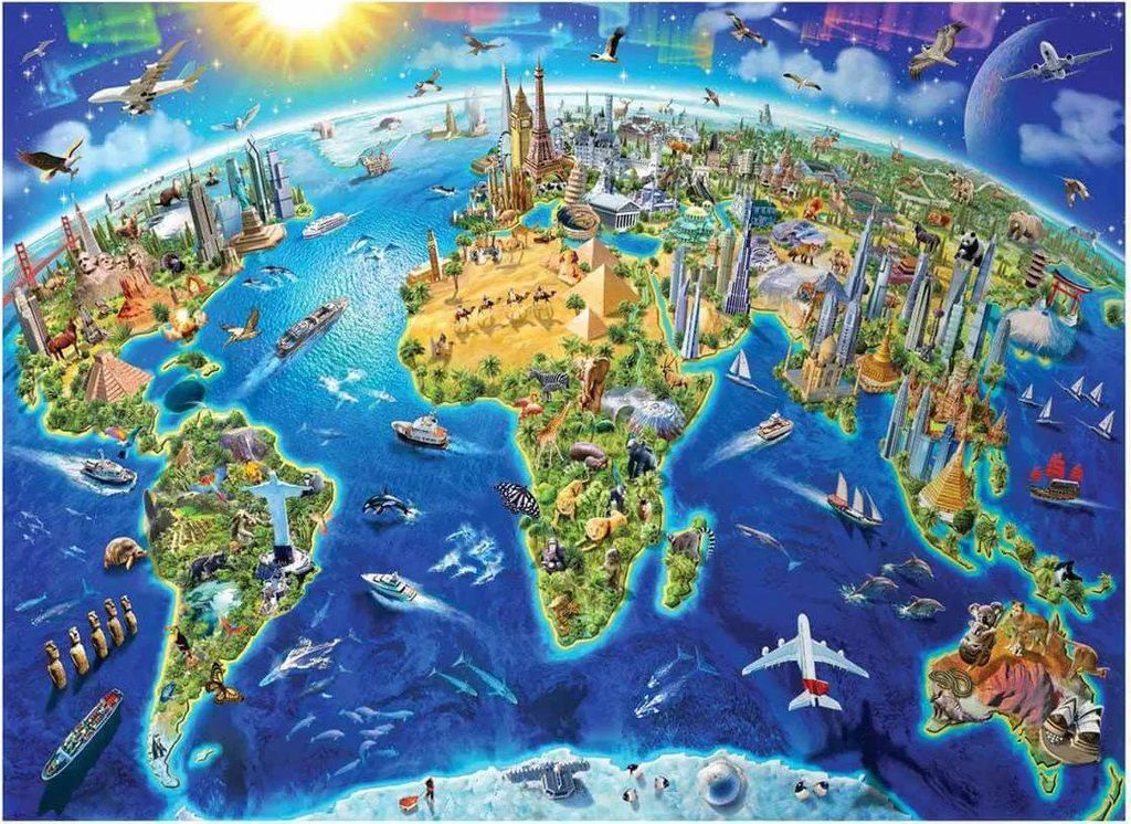 Puzzle ANATOLIANI Monumenti del mondo 4000 pezzi Immagine del prodotto 