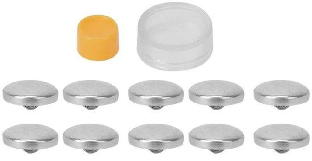 Cache-boutons autocollants en tissu 20 mm pour personnalisation facile