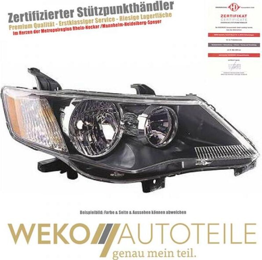 Scheinwerfer rechts DIEDERICHS 5847880 für MITSUBISHI