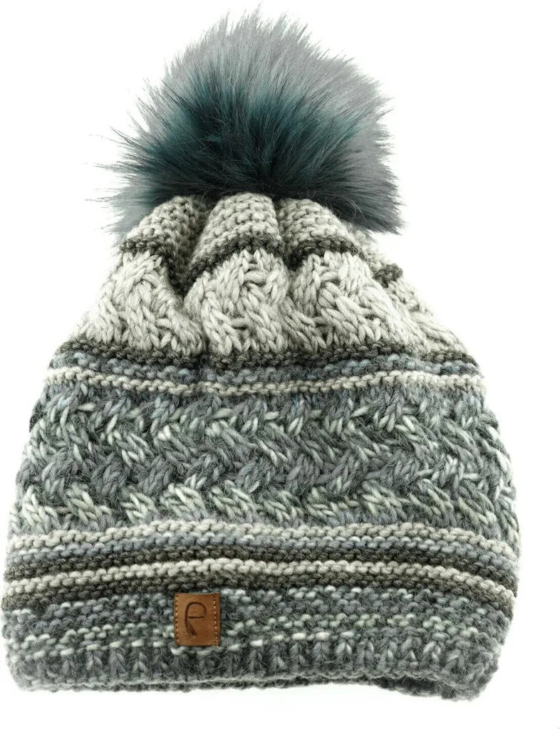 Cappello Faera Autunno Inverno: Beanie a Maglia con Pompon Glamour
