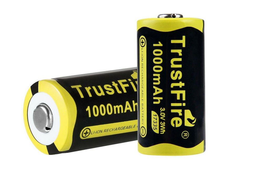 2 batterie ricaricabili TrustFire CR123A (17335) agli ioni Immagine del prodotto 