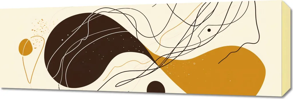 Analisi Quadro 90x30 cm Sinfonia di Linee e Forme su Tela Canvas