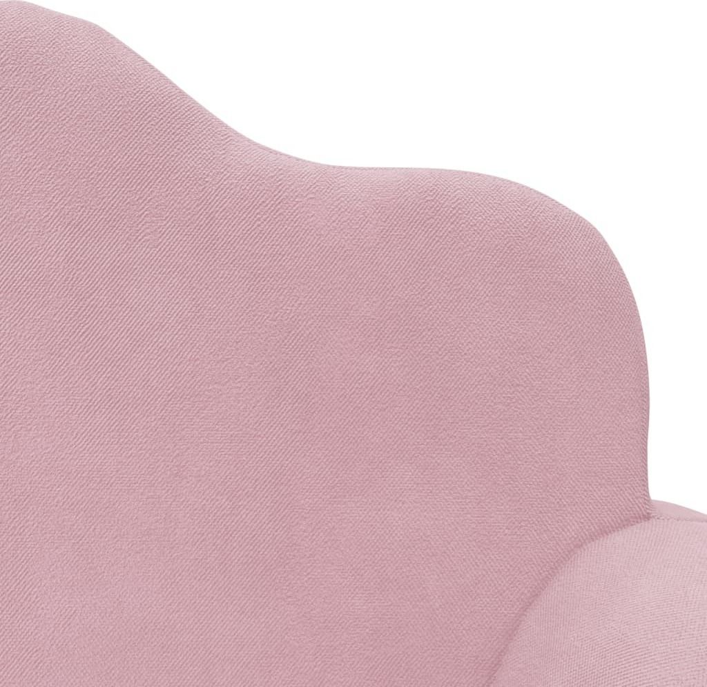 Best Möbel Kinder-Schlafsofa 2-Sitzer Rosa Weicher Plüsch Produktbild 8