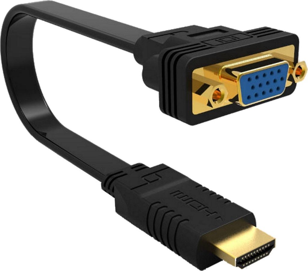Ewent Adapter EW9869 HDMI auf VGA Full HD Schwarz