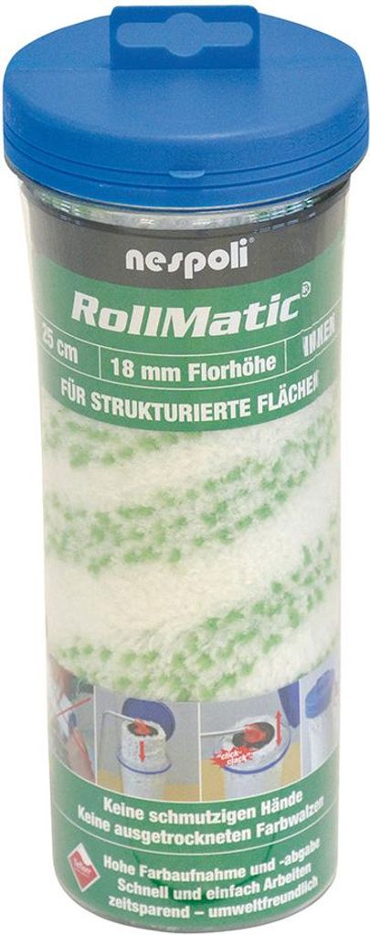 nespoli Farbwalze Rollmatic RollGreen25cm FH18mm
