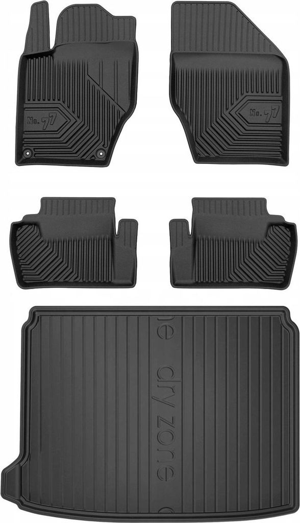 SET 77 Gummimatten und Abdeckung CITROEN DS4 Fließheck 2011-2015