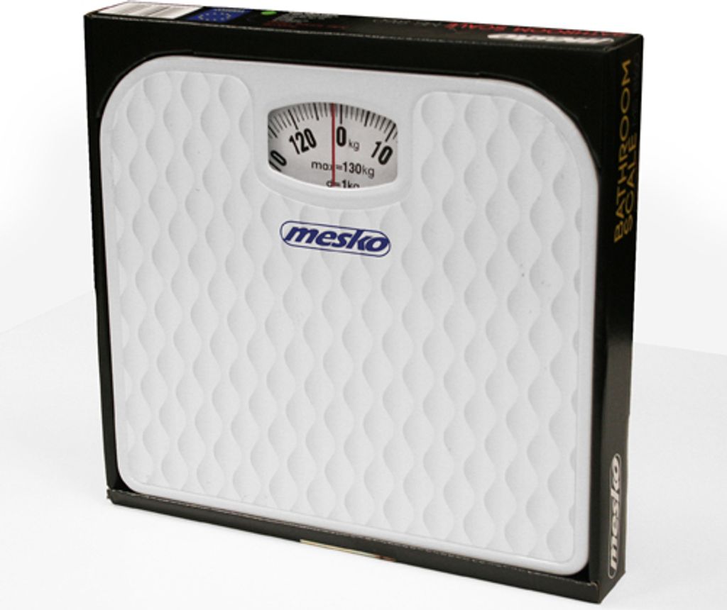 Mesko MS 8160 Mechanische Personenwaage bis 130 kg weiß Produktbild 2