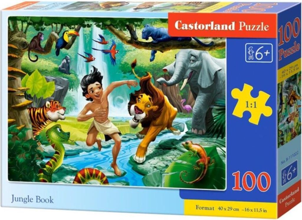 CASTORLAND Puzzle Kniha dž unglí 100 dílků