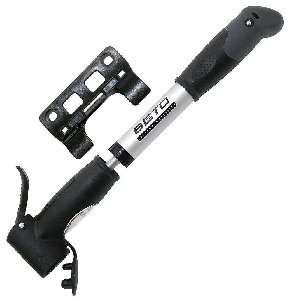 Pumpe BETO Mini Double Shot Aluminium silber / schwarz Produktbild 