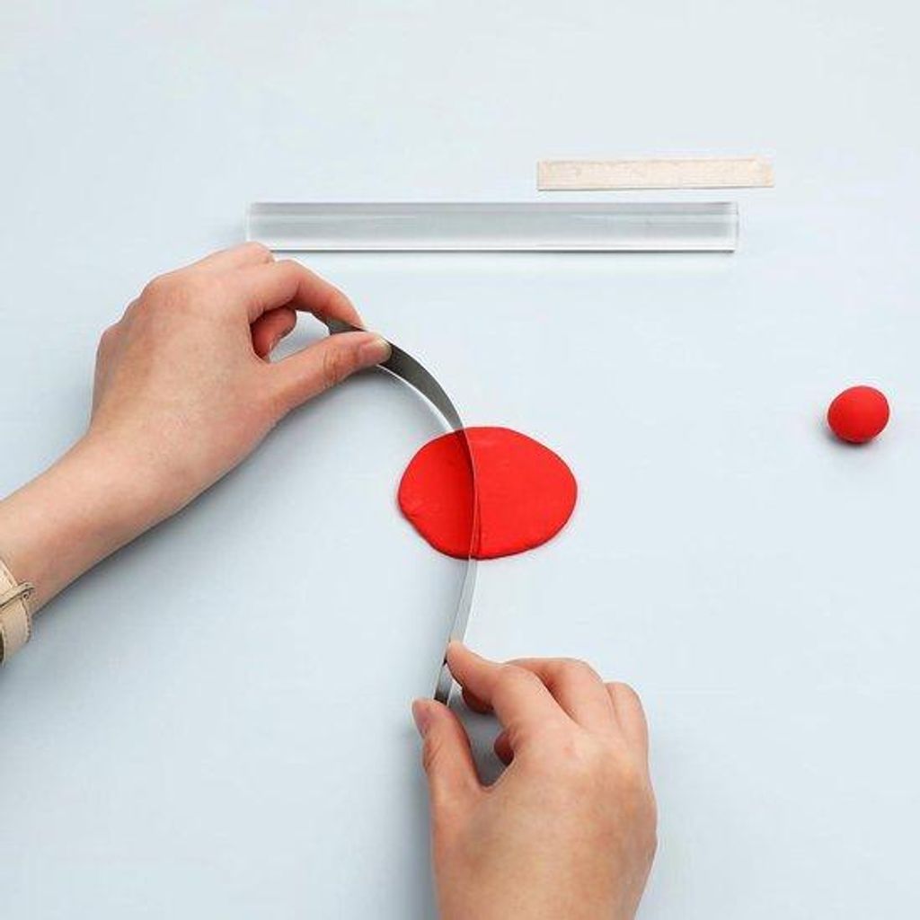 Kunststoff-Modellierwerkzeug - Klare Acryl-Rolle - Rechteckige Form - Mini-Klei-Matte - Set für Keramik-Modellierung