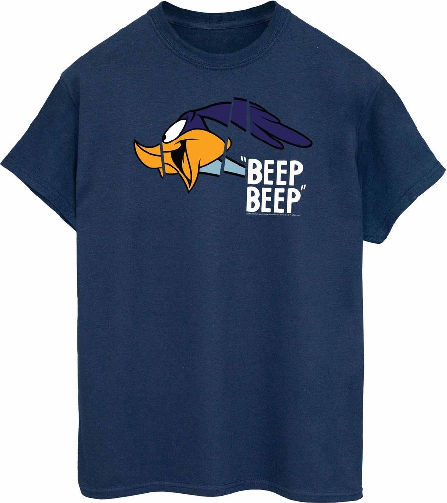 Looney Tunes - "Beep Beep" T-Shirt für Herren BI649 (XXL) (Marineblau)