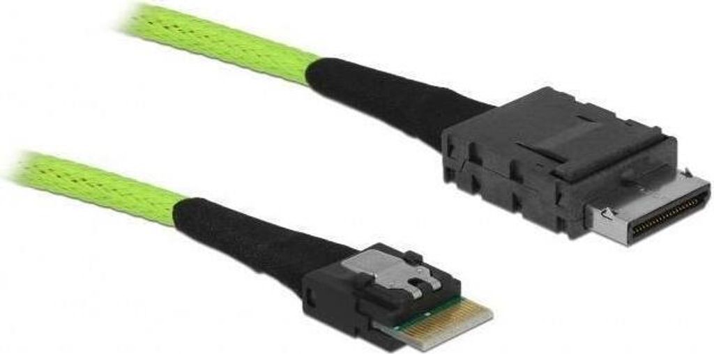 OCuLink PCIe SFF-8611 zu Slim SAS SFF-8654 Kabel 1m, 32 Gbps