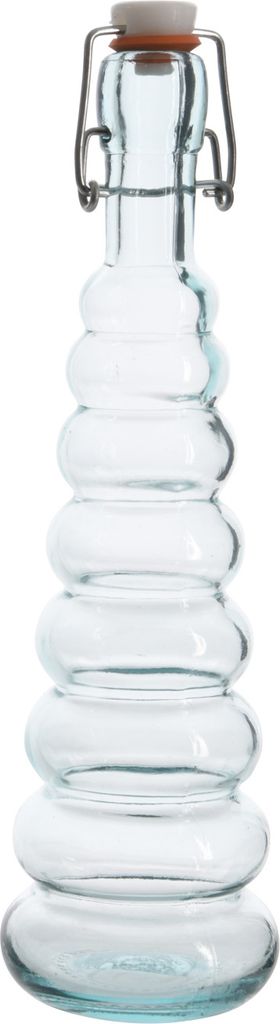 Glasflasche mit Bügelverschluss - Vorratsflasche - Recyclingglas - 410ml