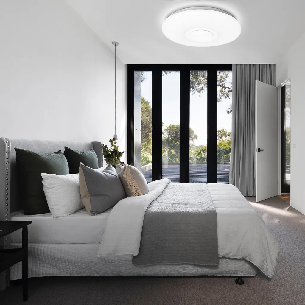 Plafonnier LED dimmable 2500K-6500K rond avec télécommande - 4