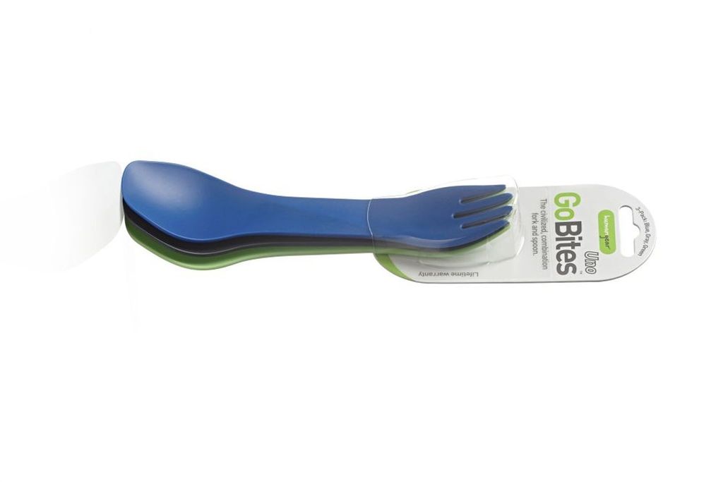humangear Besteck GoBites UNO 3er Pack blau, grau, grün