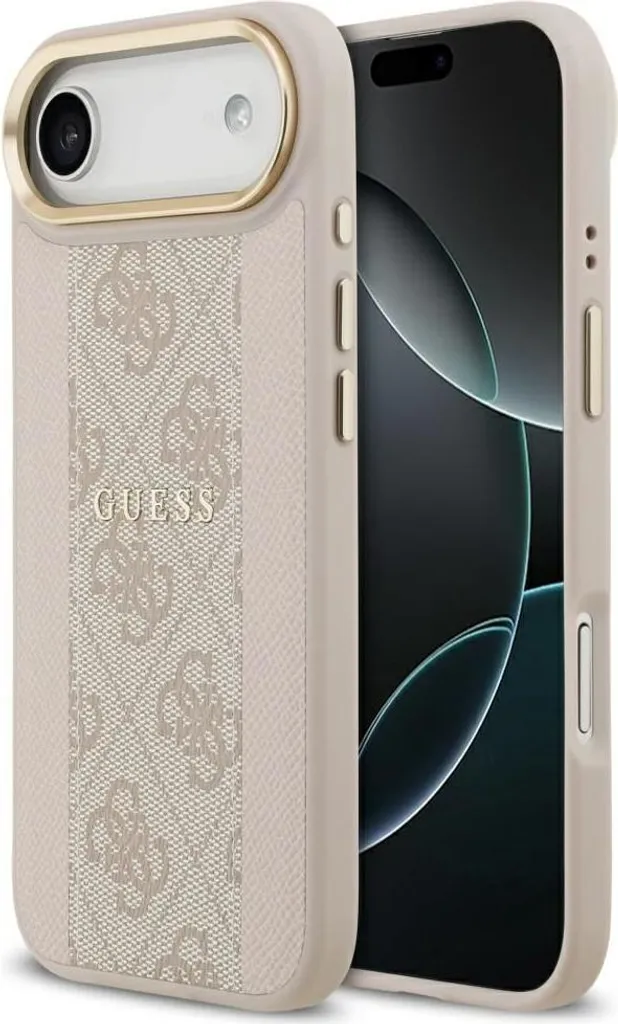 Custodia GUESS per IPHONE 17 Air compatibile con MagSafe GUHMP17MPG4SEMCP (PU con striscia 4G) rosa