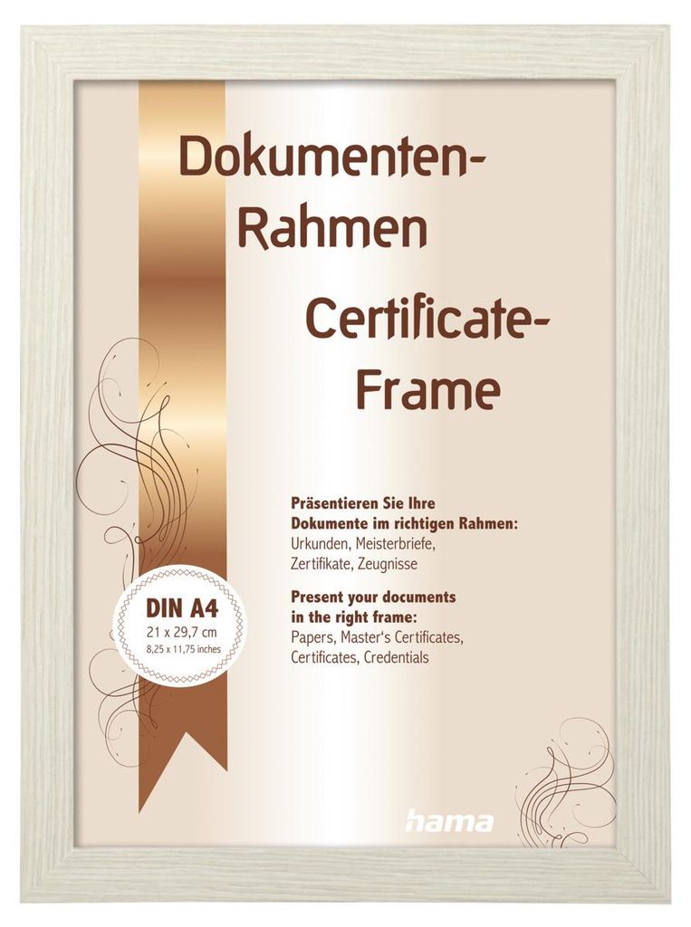 Hama Waves, Einzelbilderrahmen, Glas, MDF-Platten, Braun, Tisch, Wand, Rechteckig, Nachdenklich