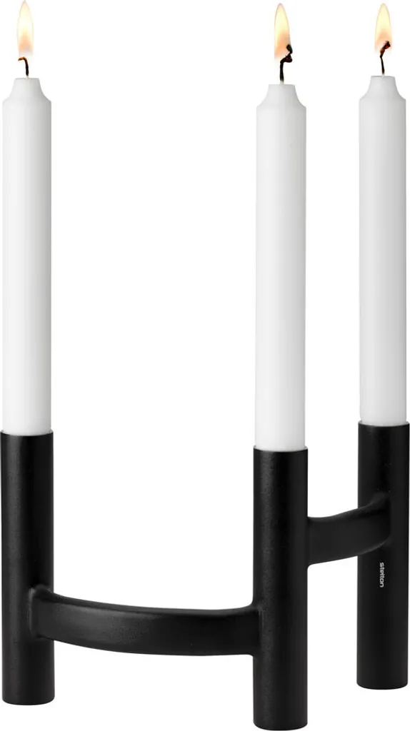 Stelton Ora Candeliere Tre Braccia Nero 110 - Design Danese Originale