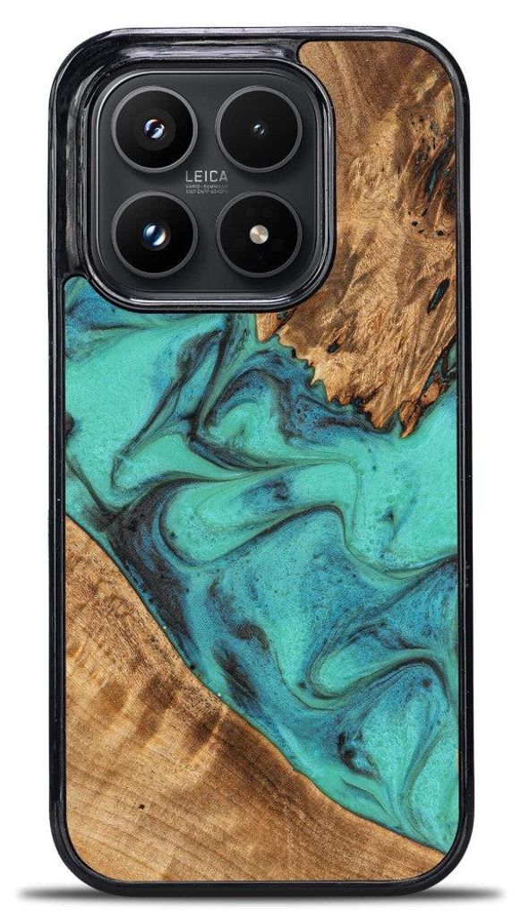 Holzhülle für Xiaomi 17, Bewood Unique Turquoise