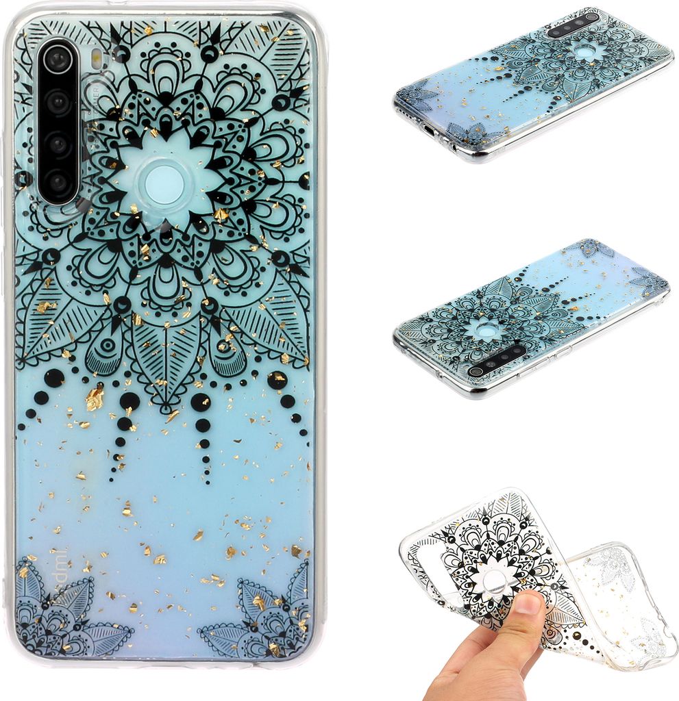 Für Redmi Note 8 / Pro Handy Cover schön lackiert Muster Komfortable Trage TPU Telefon Shell 5