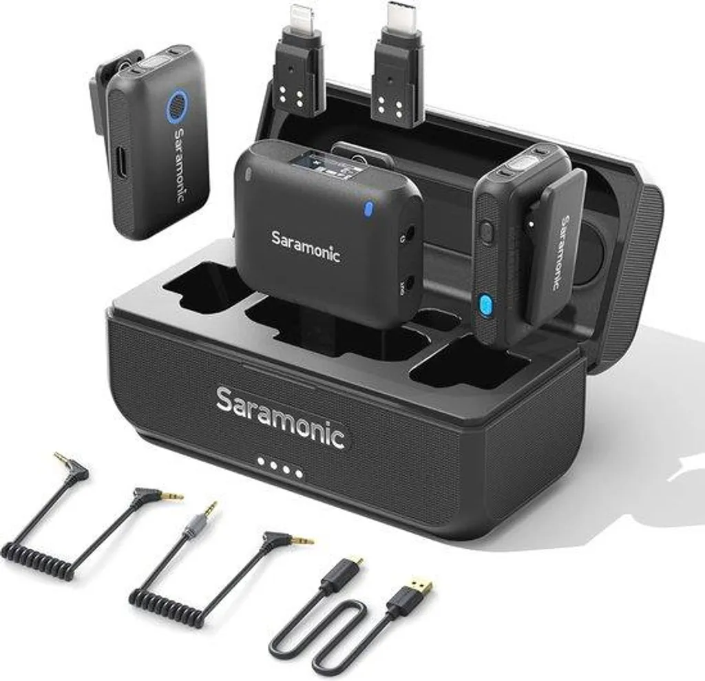 Microphone cravate sans fil à réduction de bruit active pour appareils USB