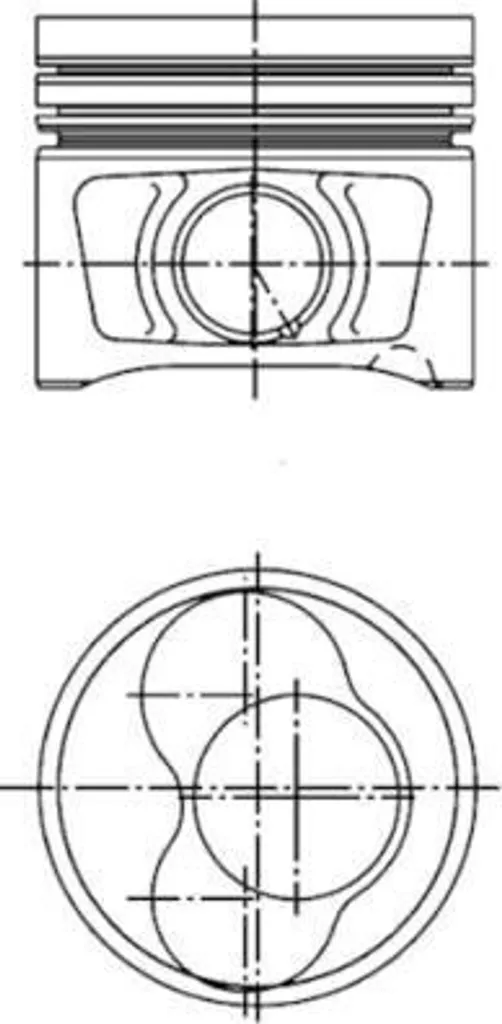 Piston de Moteur Thermique KOLBENSCHMIDT 40408620 Cylindre 1-2