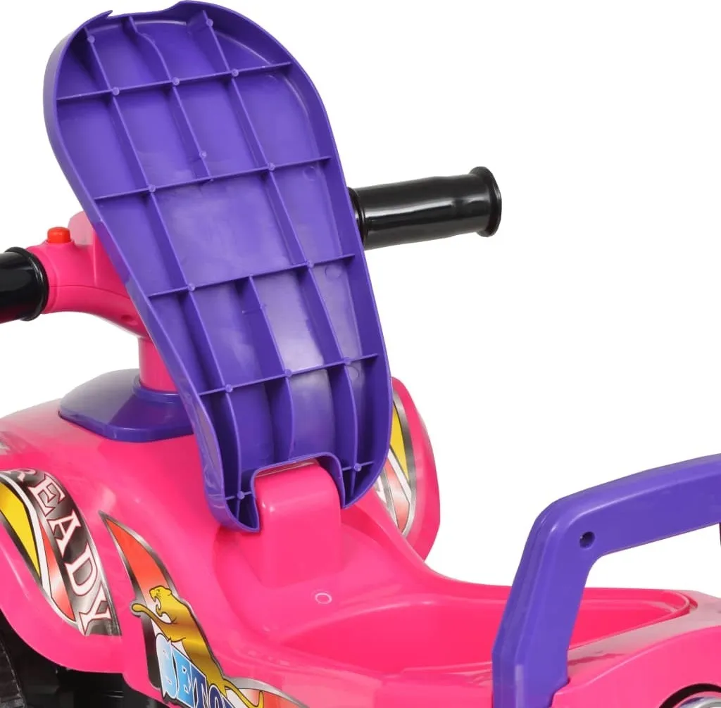 Véhicule Électrique Enfant Quad à Monter avec Sons et Lumières Intégrés