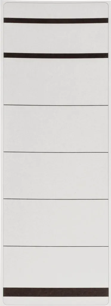 Étiquettes classeur DIN A4 larges et courtes blanches - Lot de 400 pièces