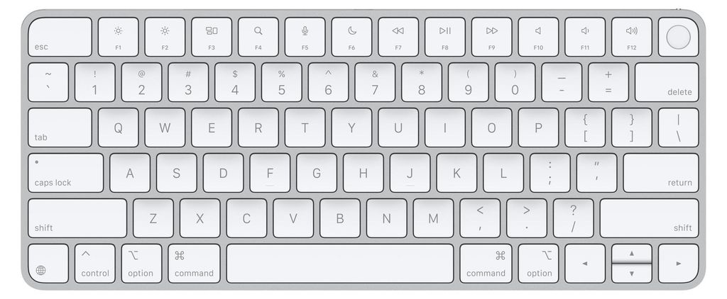 Magic Keyboard mit Touch ID (silber/weiß, US-Layout, für Mac Modelle mit Apple Chip)