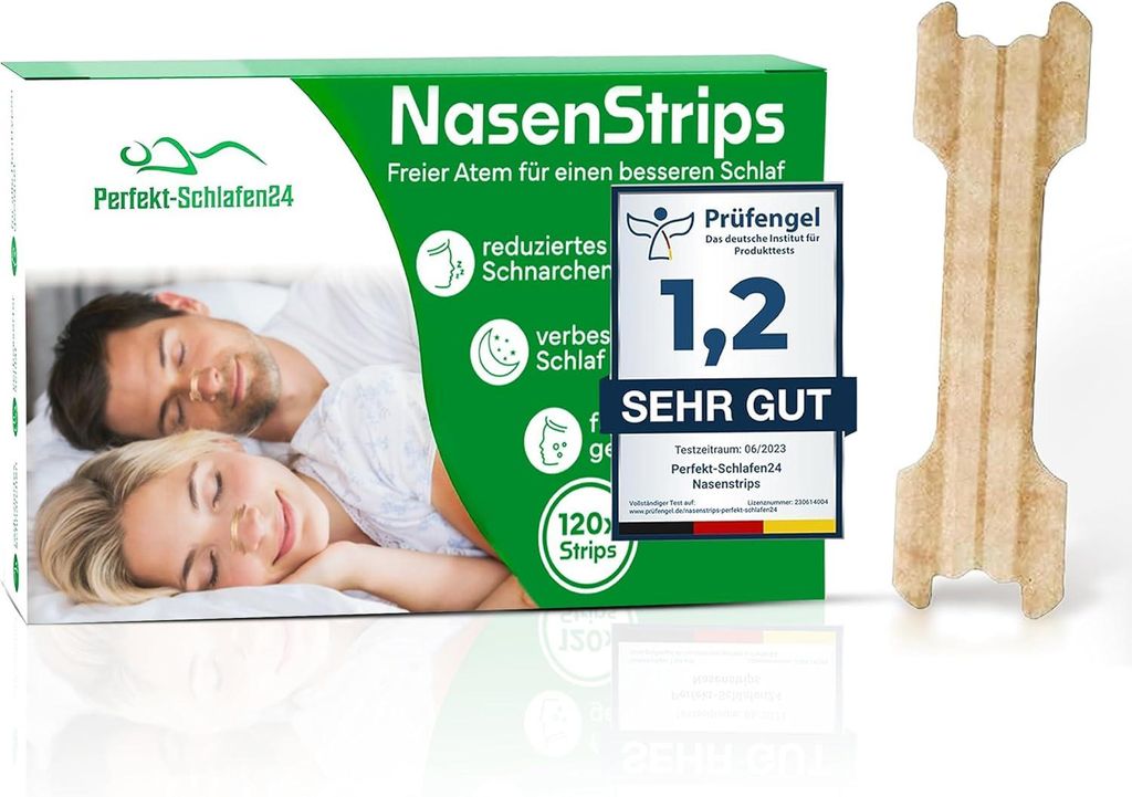 Perfekt-Schlafen24® 120 sztuk plastrów na nos Zdjęcie produktu 
