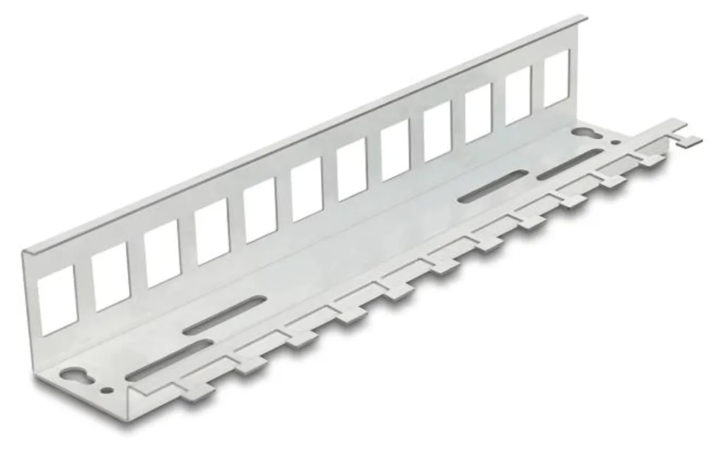 Support 12 Modules Keystone pour Armoire Électrique et Rail DIN Métal