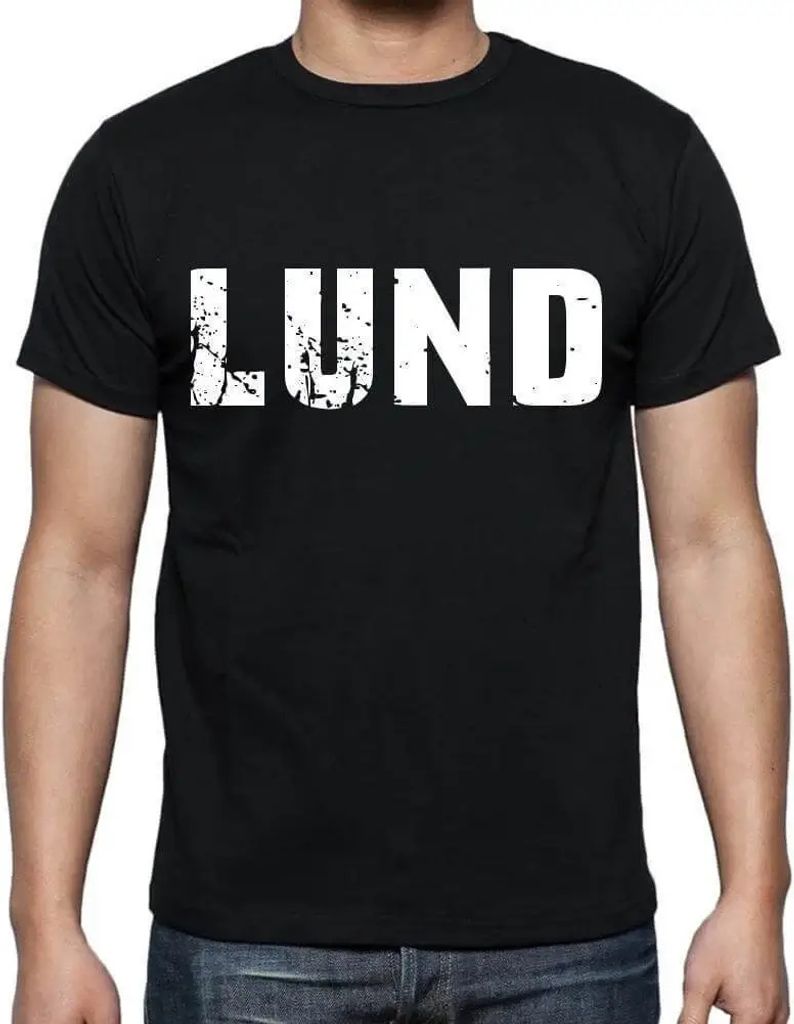 Herren Grafik T-Shirt Lund Öko-Verantwortlich Vintage Jahrgang Kurzarm Lustige Druck Geburtstag Geschenk Mann