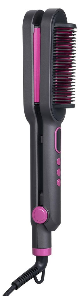 Dual-Purpose Lockenwickler Haarglätter Drei-Zylinder-Wellen-Lockenstab Haarglättungskamm Haarstyling-Werkzeug mit einstellbaren Wärmeeinstellung...