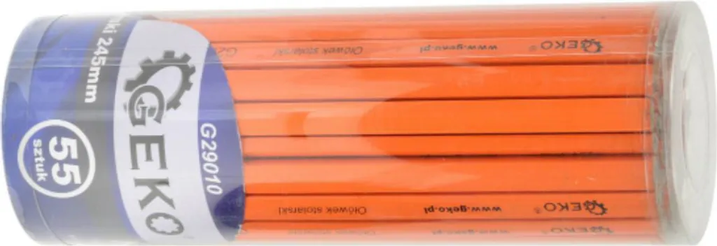 Crayons de charpentier 245mm HB pour traçage sur bois et béton, lot de 55
