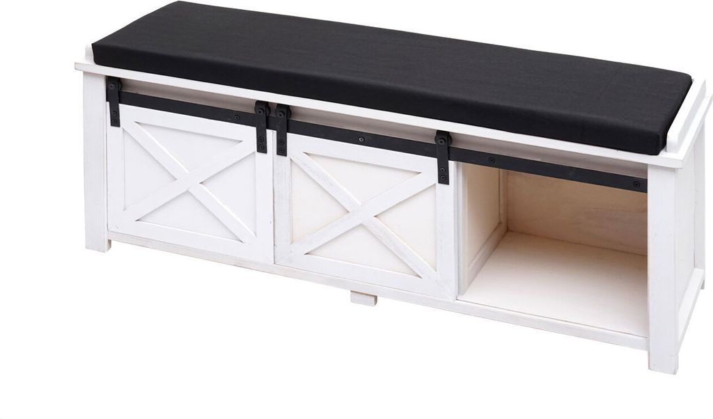 Banc avec compartiments de rangement HWC-H53, Banc Image du produit 