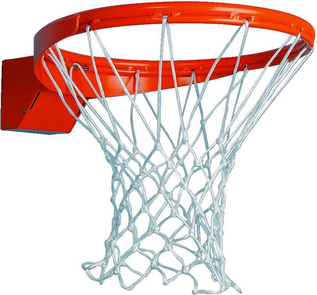 Sport-Thieme Basketballkorb "Premium", abklappbar, Abklappbar ab 75 kg, Ohne Anti-Whip Netz
