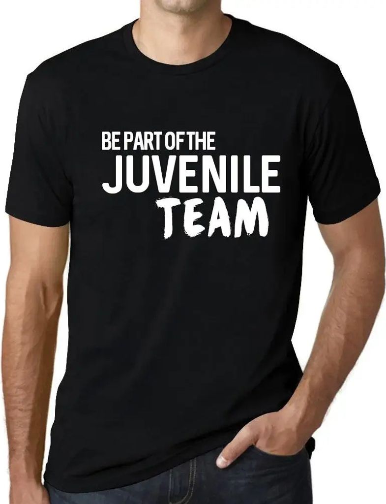 Herren Grafik T-Shirt Teil des Jugendteams sein – Be Part Of The Juvenile Team – Öko-Verantwortlich Vintage Jahrgang Kurzarm Lustige Druck Geb...