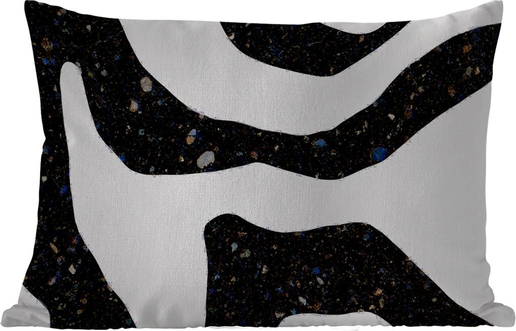 MuchoWow Outdoor Kissen - Abstrakt - Minimalismus - Design - 50x30 cm - Wetterfest - Lounge Kissen - Sofa kissen - Wohnzimmer Dekoration
