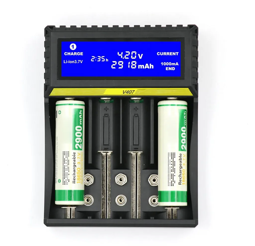Chargeur batterie intelligent universel compatible piles rechargeables - 2