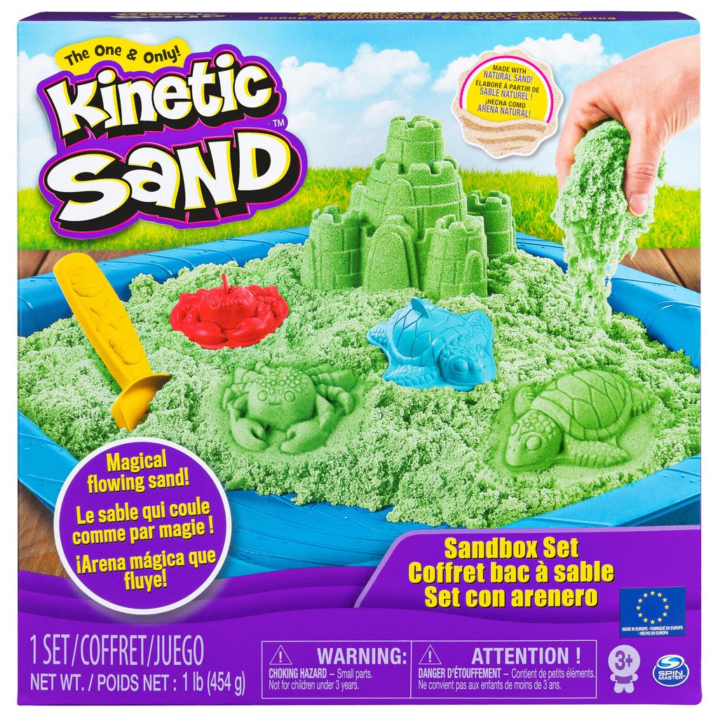 Spin Master 6029059 Kinetic Sand Box Set vert Image du produit 
