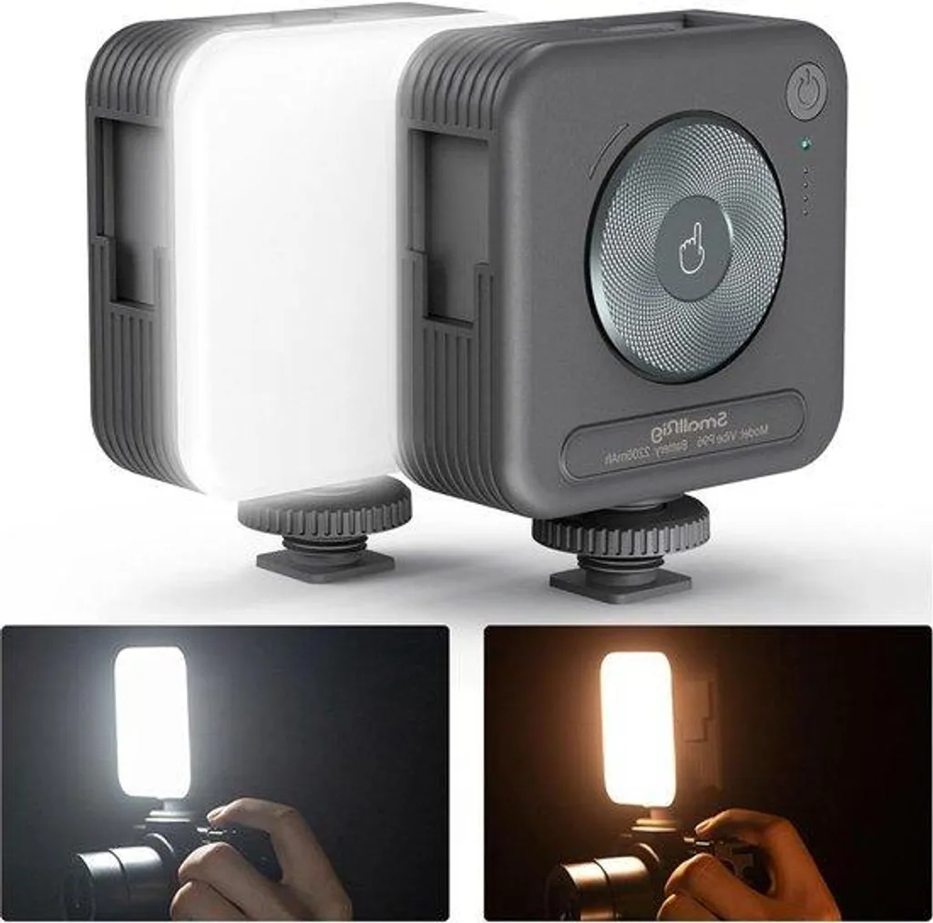 Panneau LED photo 96 LED haute intensité avec batterie 2200mAh et 3 griffes