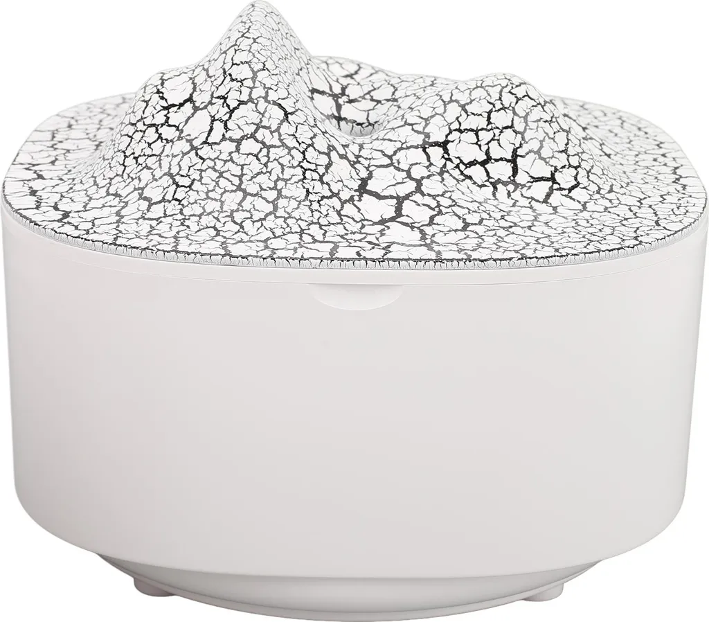 Diffuseur d'aromathérapie 1.5L Lava Mountain USB Blanc et Rayé
