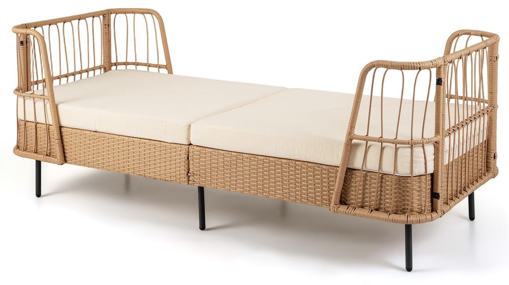 COSTWAY Gartensofa bis 360kg, Lounge Möbel Outdoor, Produktbild 
